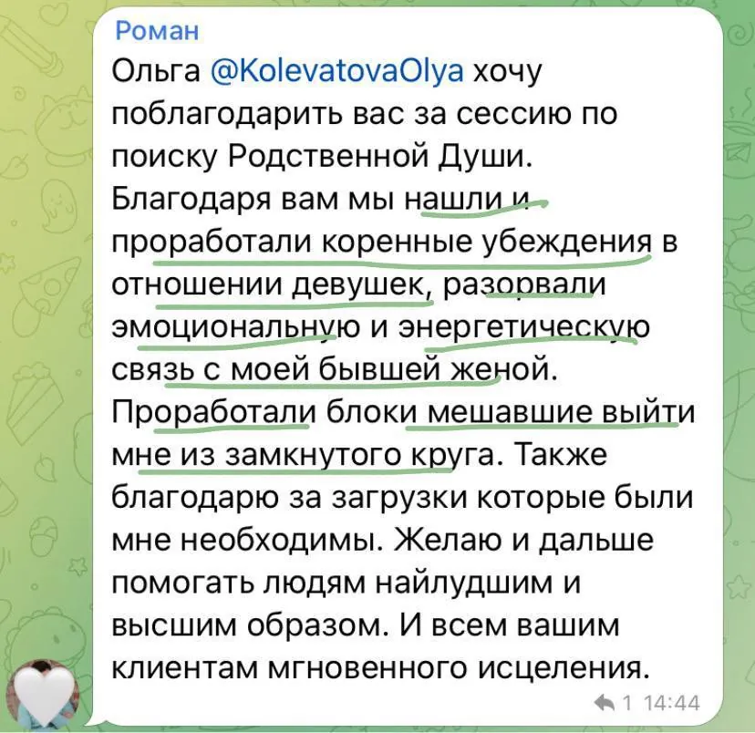 Скриншот отзыва 1